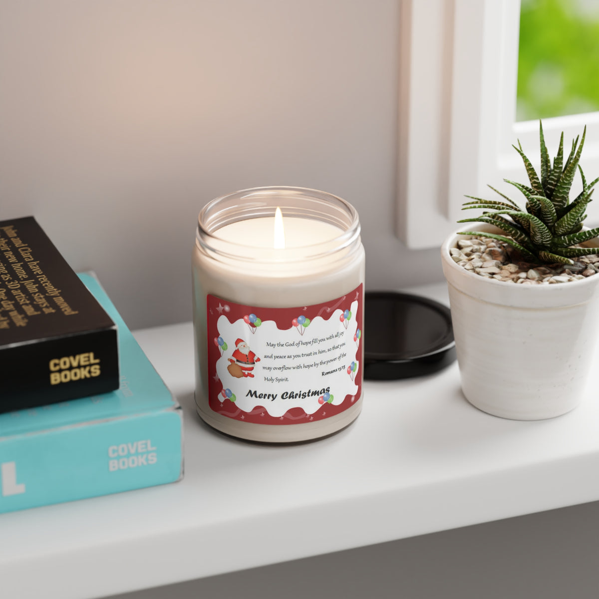 Scented Soy Candle, 9oz Christmas Scented Candle Holiday Season Gift Giving Family Gathering Yuletides Season Family Gifts Christmas Day Candle