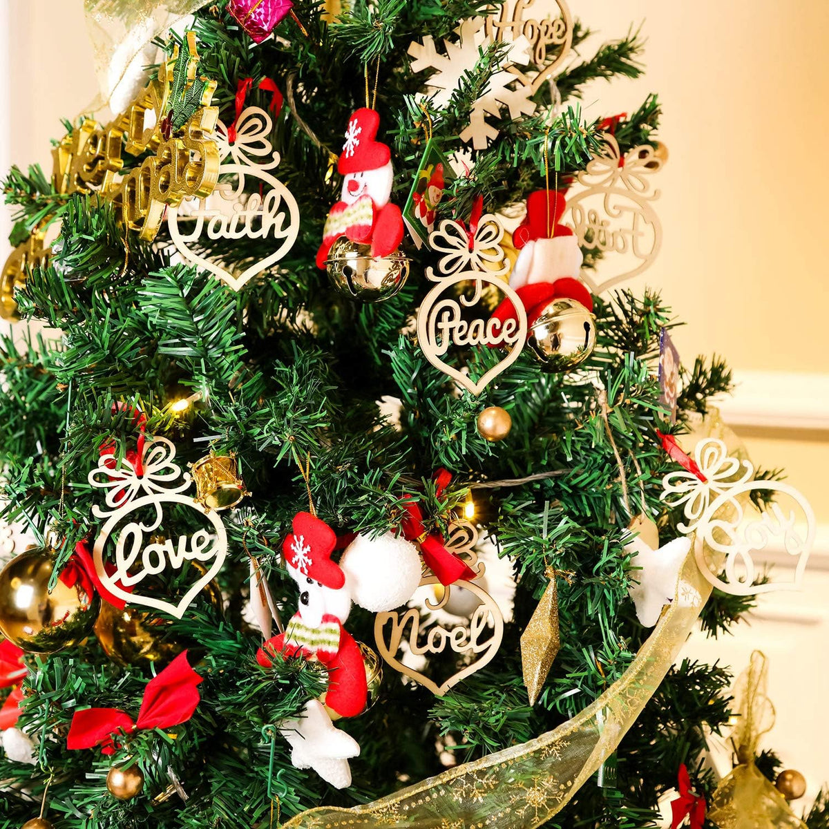Bememo 30 Pcs Christmas Ornaments Bulk Christian Christmas Tree Decoration