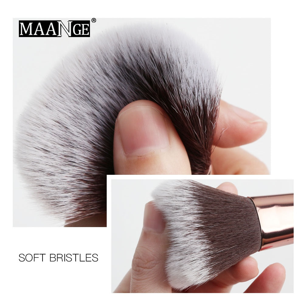 MAANGE-Ensemble de pinceaux de maquillage avec sac, poudre, fard à barrage, mélange, eyeliner, cils, Jules, portable, Pro, 12/20 pièces