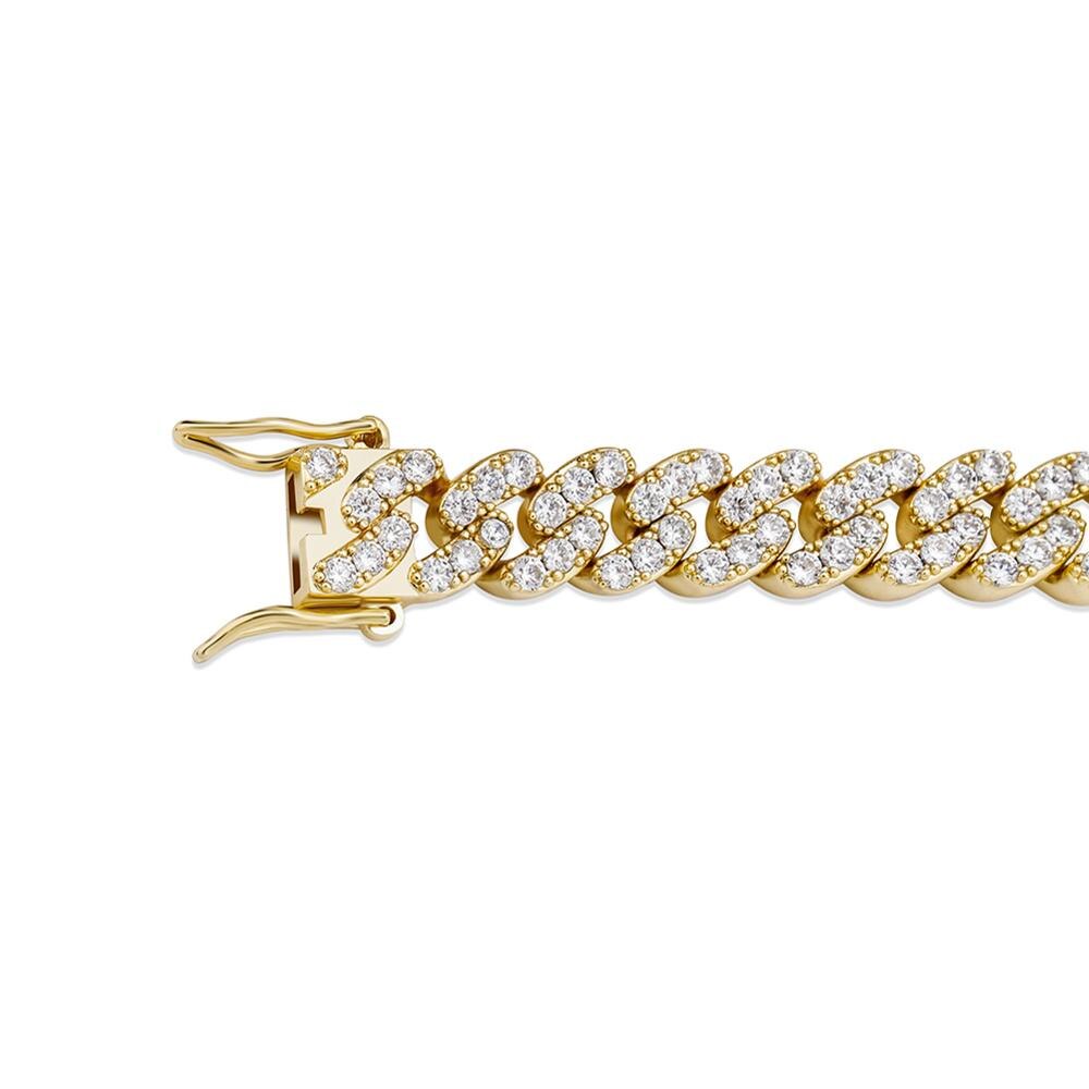 TOPGRILLZ Butterfly Chain 8MM Cuban Chain Bracelet Iced Out Cubic zirconia Bracelet Hip Hop Charm Jewelry For Gift 7"8"