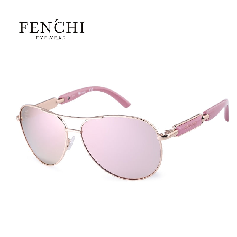 FENCHI Pink Sunglasses Women Polarized Sunglasess Driving Pilot sun glasses Men ladies oculos de sol feminino