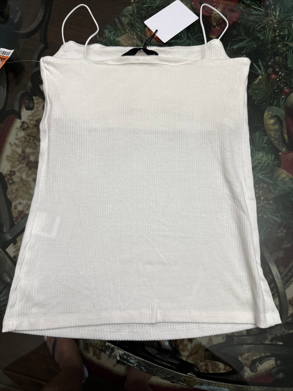 Olivacious White Tank Top Women's Size Small NWT Office Casual Soft Comfortable