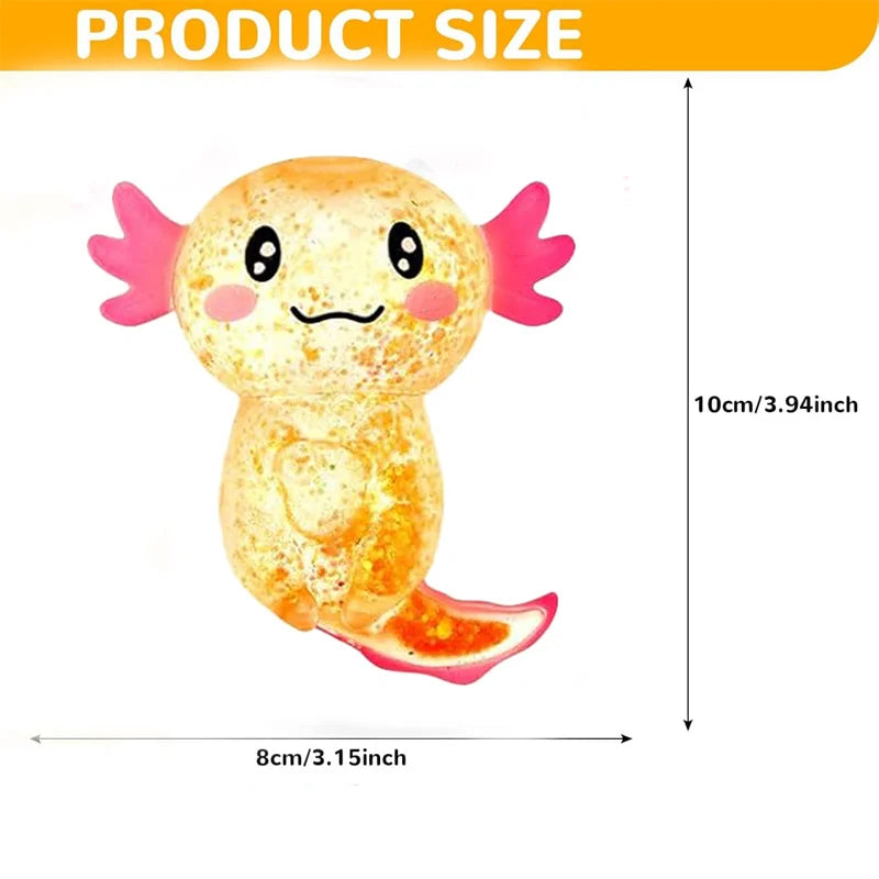 1/3/6/9PCS Axolotl Sensory Stress Relief Squishy Valentine's Day Gift Axolotl Party Supplies Gift Stress Relief Squeezing Gift