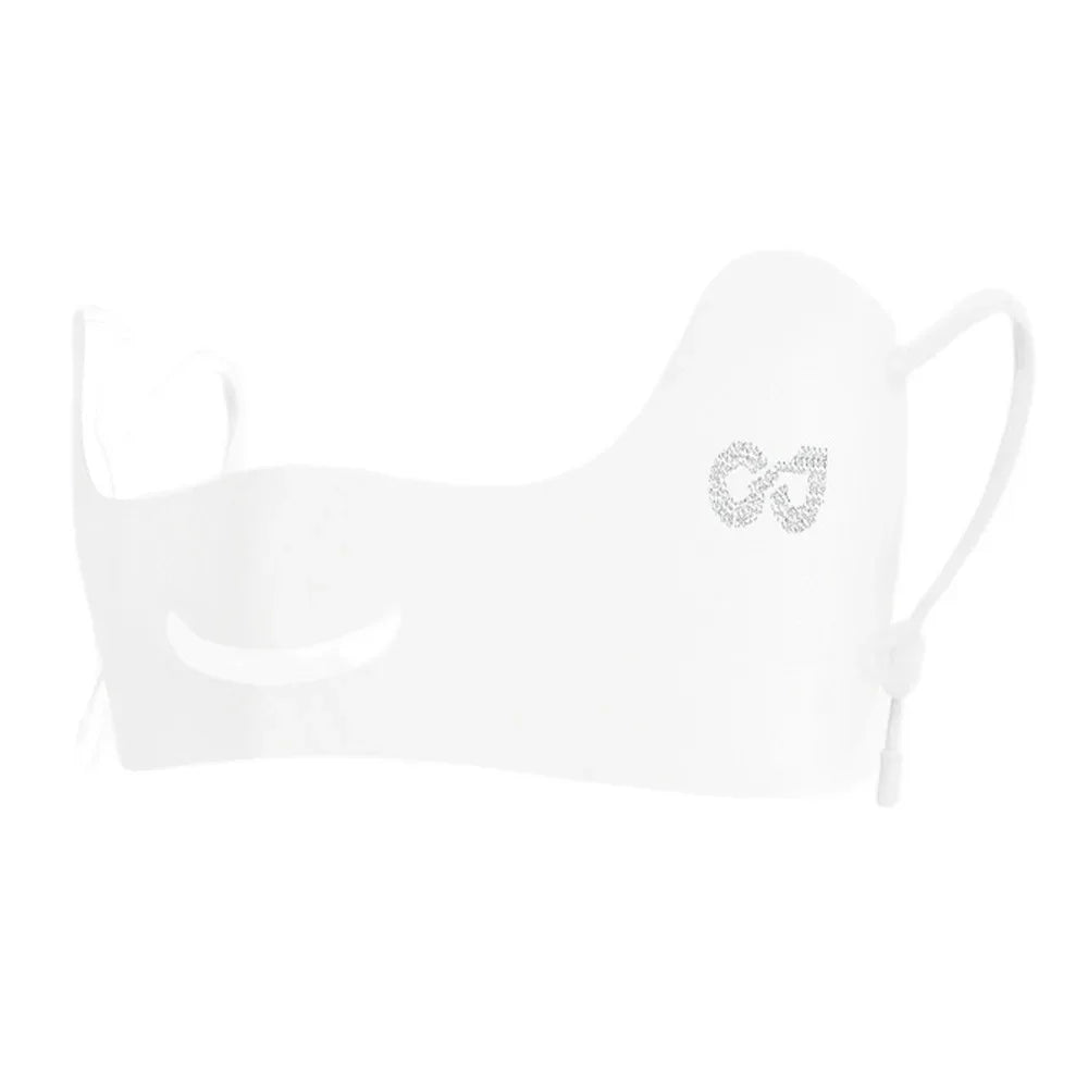 Summer Ice Silk Sun Protection Mask UPF50+ Breathable Women Face Mask Canthus Protection Half Face Face Shield for Golf Sports