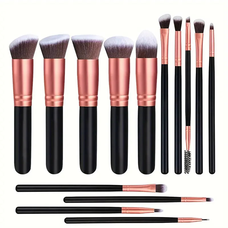 Professiona 14PCS Makeup Brushes Set Soft Fluffy Foundation Blush Powder Eyeshadow Kabuki Blending Female Cosmetics Beauty Tool