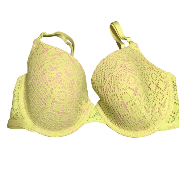 ⬇️ $59 NWOT Victoria Secret Yellow Demi Bra. Size 34DD. women's Fashion
