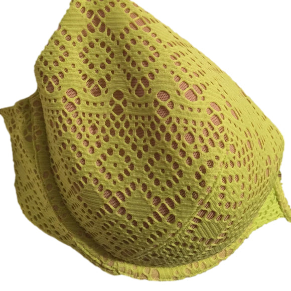 ⬇️ $59 NWOT Victoria Secret Yellow Demi Bra. Size 34DD. women's Fashion
