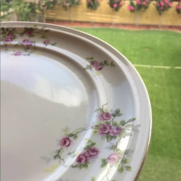 10" Ceramic Plate with Floral Design. Made in Occupied Japan