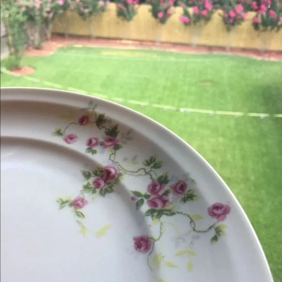 10" Ceramic Plate with Floral Design. Made in Occupied Japan