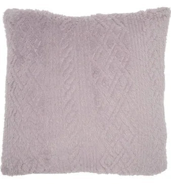 New Nordstrom Rack cable faux fur plush throw pillow pink home decor