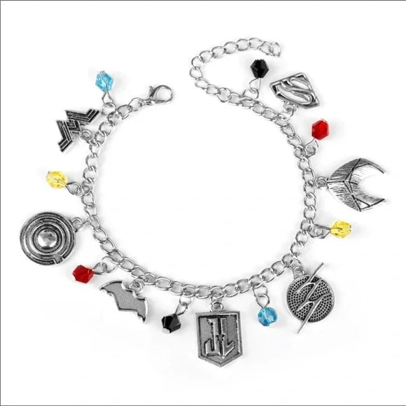 NEW JUSTICE LEAGUE Superman Wonder Woman 👩 charms bracelet