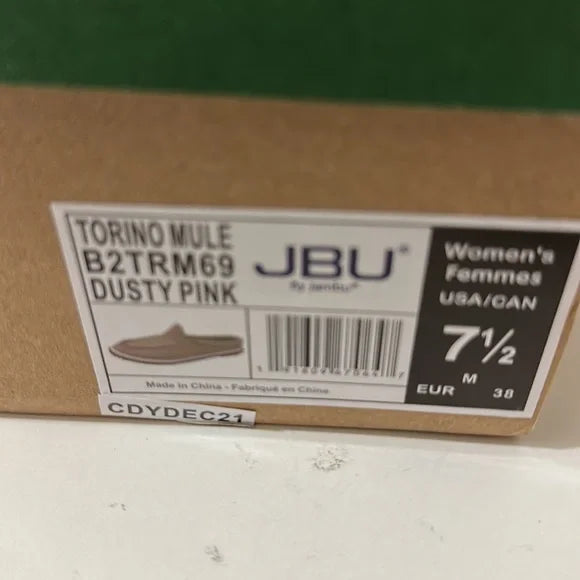 New JBU Women's Torino Dusty Pink Mules. Size 7 1/2. Women's Fashion.