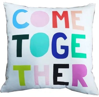 AMPERSAND DESIGN STUDIO Come Together Printed Cotton Throw Pillow One Size
