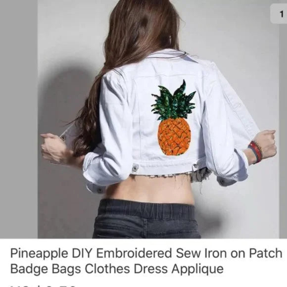 NWT Brand New Pineapple 🍍 DIY Large Patch.