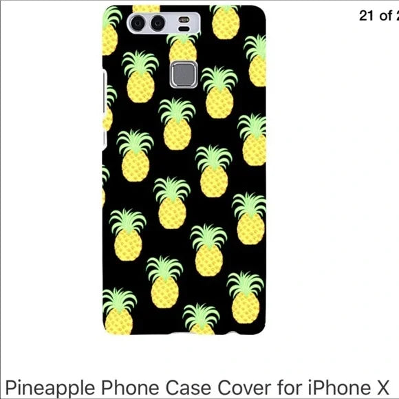 NWT Pineapple 🍍 Black Design iPhone X Phone Case
