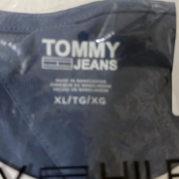 NWT Tommy Hilfiger Logo Colorblock Blouse Top T Shirt size XL blue