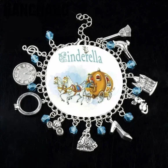NEW CINDERELLA Charms with Gemstone 💎 Bracelet.