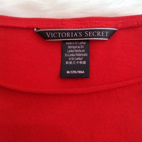 NWOT Victoria's Red "Angel" Long Sleeve Shirt. Size Medium. Women's Fashion