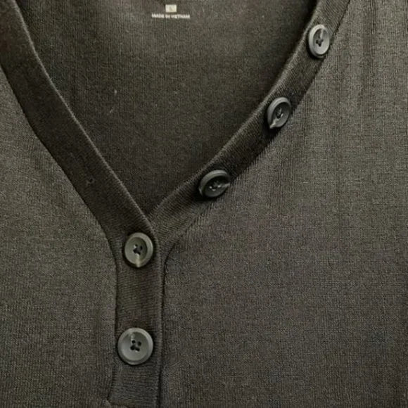 New York and Company New black quarter sleeve shirt size Large
