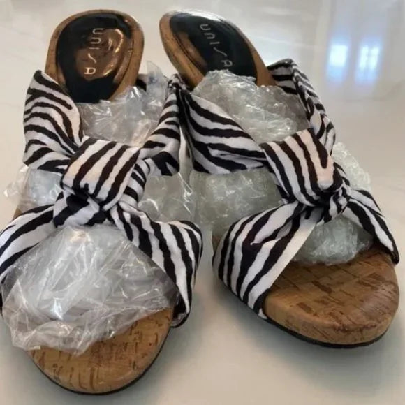 Unisa Size 8 is very cute 🦓 zebra striped heels. Women's Fashion