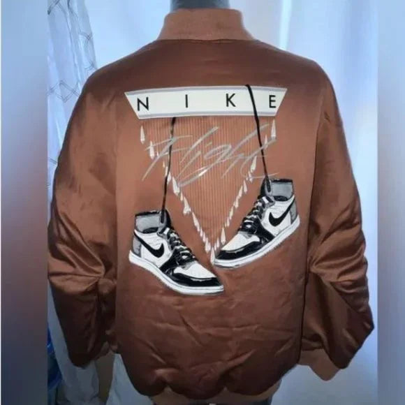 NWT Jordan Flight Renegade Oversized Bomber Jacket Women’s XL