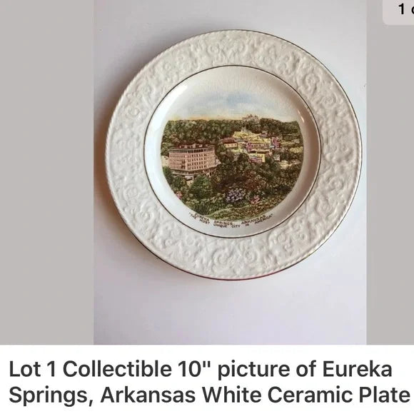 10" Eureka Spring in Arkansas Home Decor Ceramic Plate