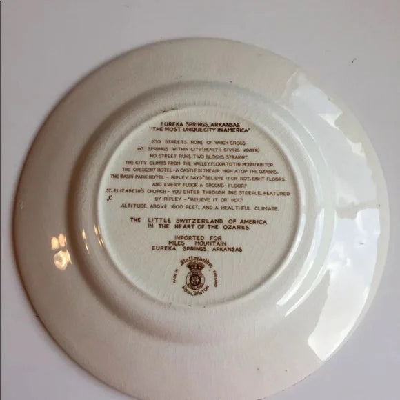 10" Eureka Spring in Arkansas Home Decor Ceramic Plate