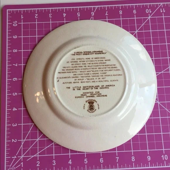 10" Eureka Spring in Arkansas Home Decor Ceramic Plate