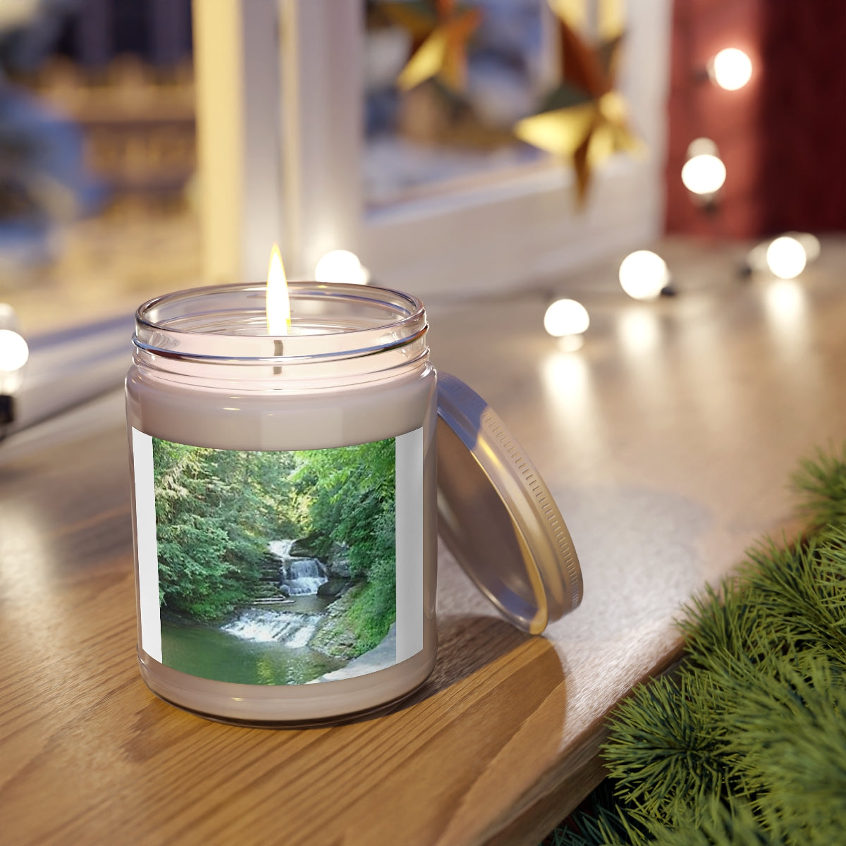 " Nature's Best " Design Scented Candles, 9oz Holiday Gift Birthday Gift Comfort Spice Scent, Sea Breeze Scent, Vanilla Bean Scent Home Decor