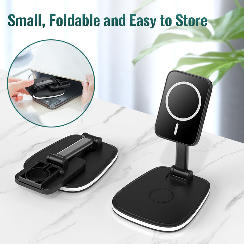 3in1 15W Folding Wireless Magnetic Charger Universal Charging Fast Convenient