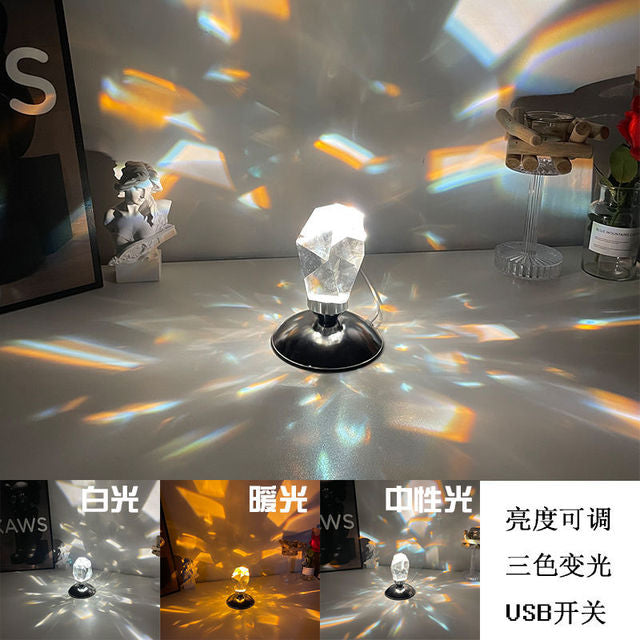 LED Crystal Night Lamp