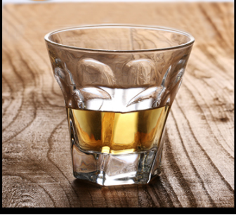 Whiskey Glass Crystal Cup Stunning Rock Style Old Fashioned Cocktail Glass with Timeless Design