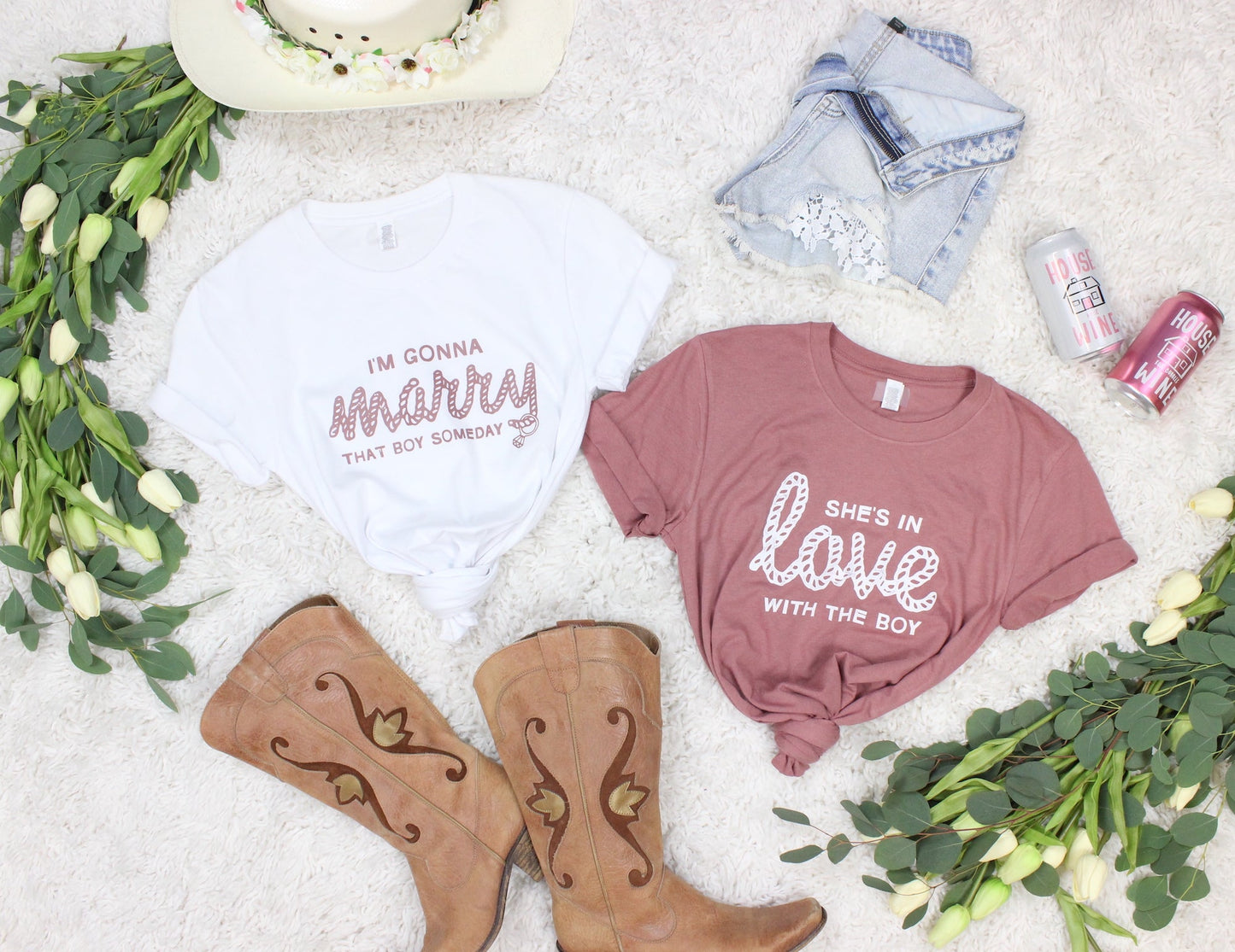 " I'm Gonna Marry That Boy Someday" | " She's In Love with the Boy " - Bachelorette Party Tees