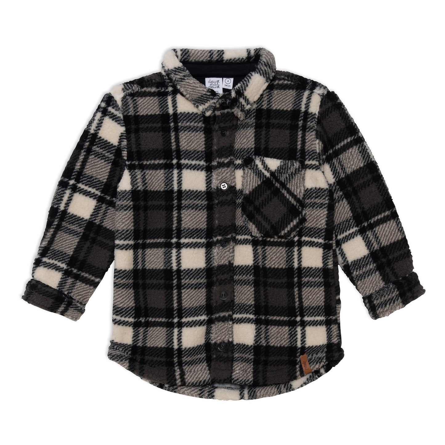 Plush Yarn Dyed Plaid Overshirt