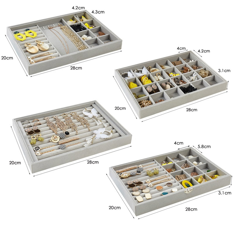 Velvet Jewelry Organizer perfect for storing and displaying your favorite jewelry pieces.