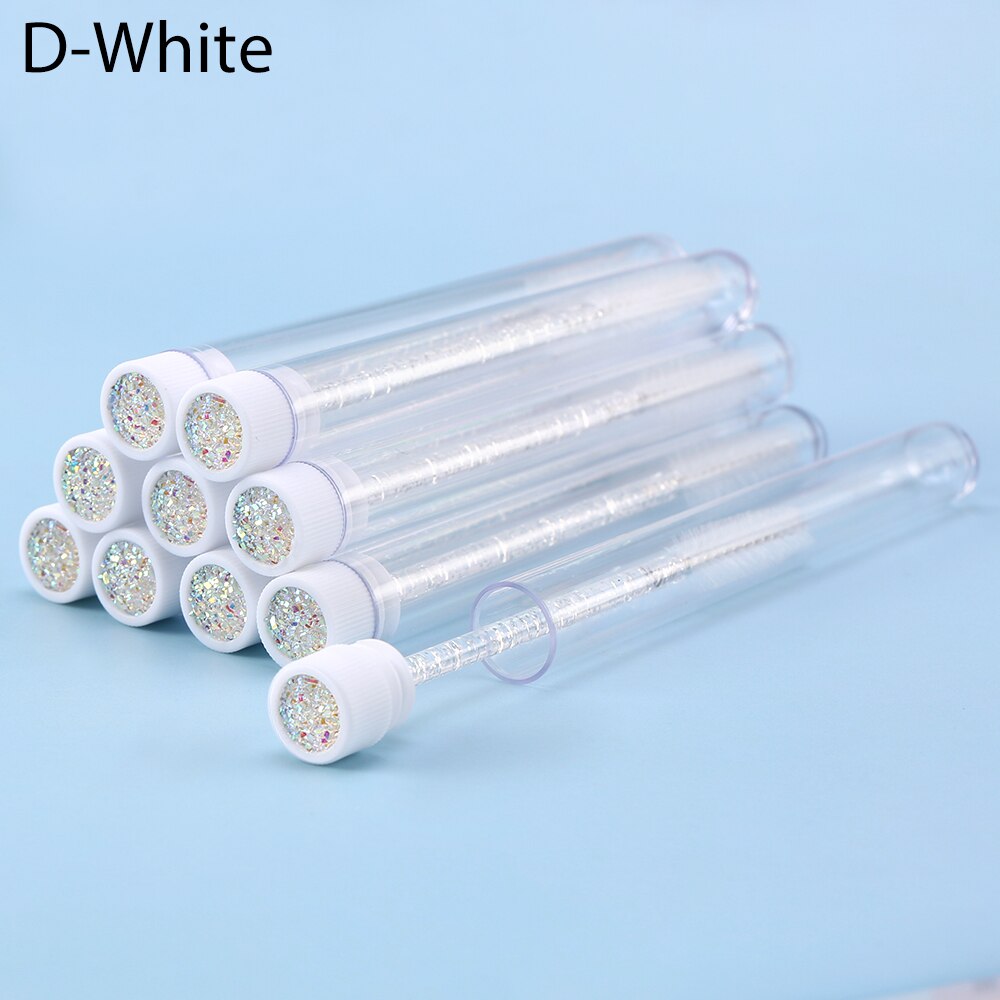 Eyelash Extender Disposable Eyebrow Brush Separate Tube Design Charming Diamond Bottom Mascara Stick Applicator