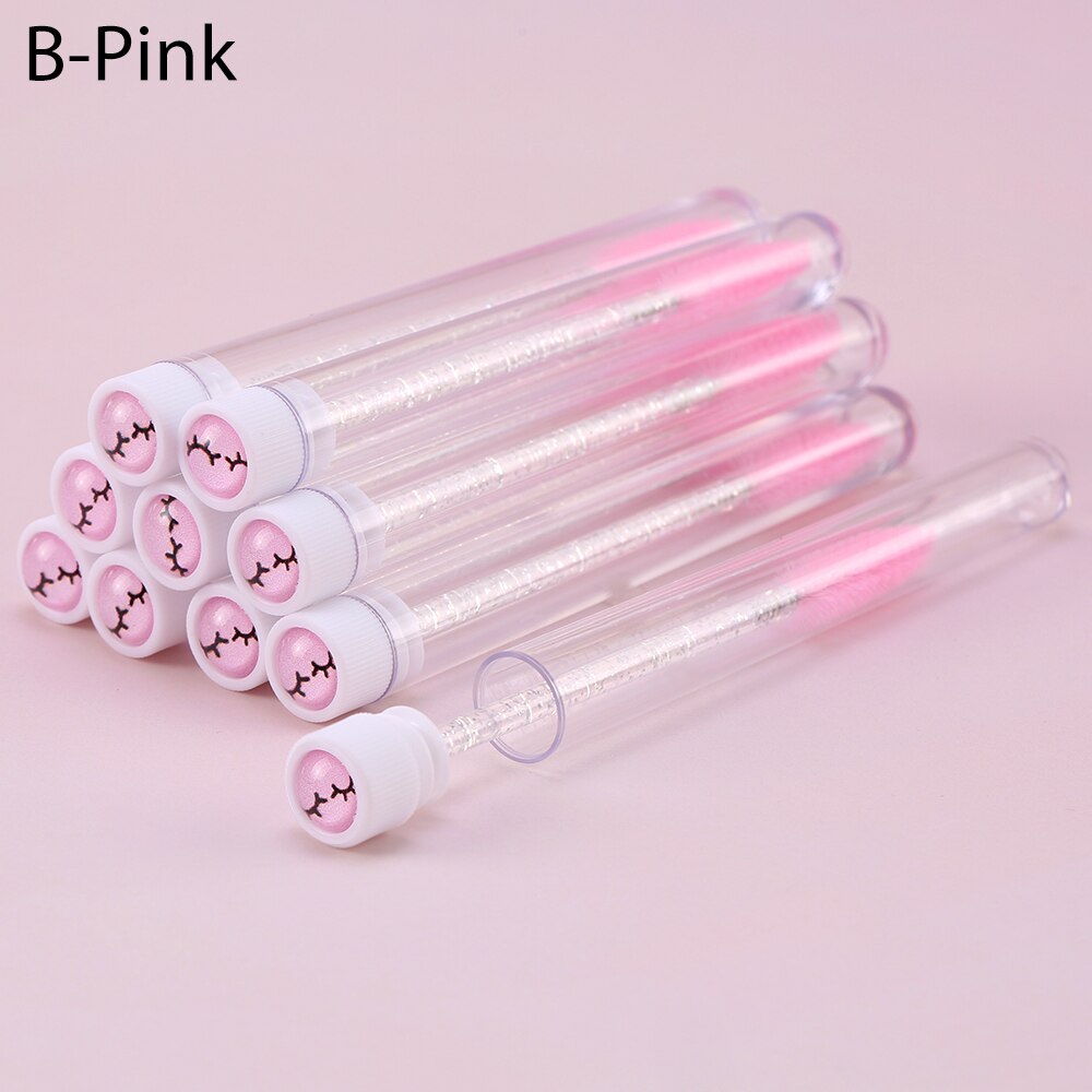 Eyelash Extender Disposable Eyebrow Brush Separate Tube Design Charming Diamond Bottom Mascara Stick Applicator