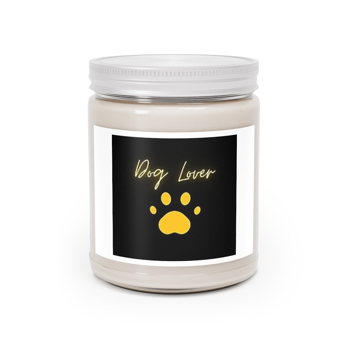 " Dog Lover " With Paw Design Scented Candles, 9oz Holiday Gift Birthday Gift Comfort Spice Scent, Sea Breeze Scent, Vanilla Bean Scent Home Decor