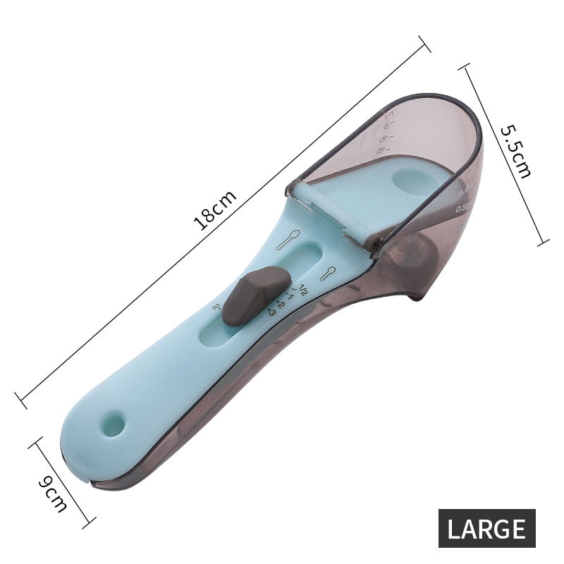 Creative Adjustable Measuring Spoons With Scale Baking Cooking Kitchen Tools