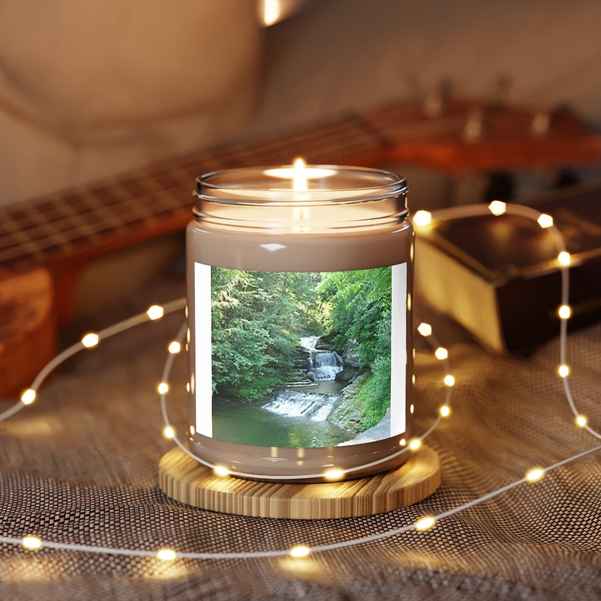 " Nature's Best " Design Scented Candles, 9oz Holiday Gift Birthday Gift Comfort Spice Scent, Sea Breeze Scent, Vanilla Bean Scent Home Decor