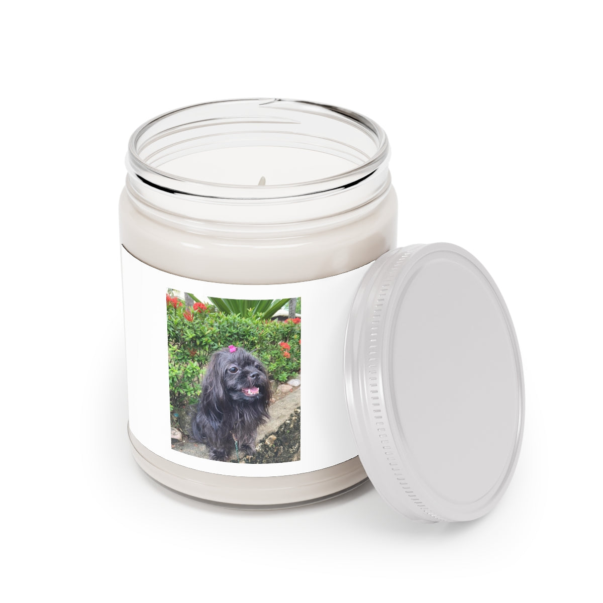 " Black Dog " Design Scented Candles, 9oz Holiday Gift Birthday Gift Comfort Spice Scent, Sea Breeze Scent, Vanilla Bean Scent Home Decor