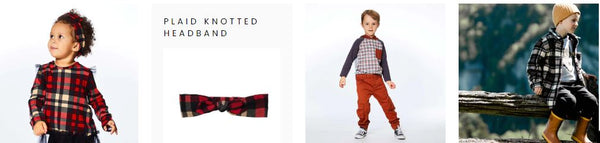 Kids Christmas Plaid Fashionable Designs Clothes