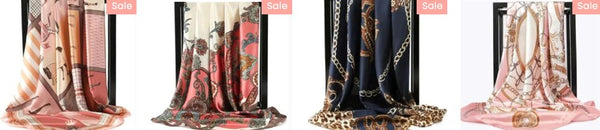 50% OFF LUXURY SILK SQUARE SCARF SHAWL WRAP WOMEN'S WINTER FASHION