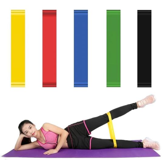 50% OFF 5 PCS / SET ELASTIC RESISTANCE BAND LATEX PULL BAND SPORTS FITNESS YOGA RESISTANCE BAND FITNESS BELT TENSION BELT STRENGTH TRAIN