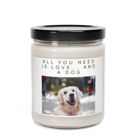 Dog Design Scented Candles