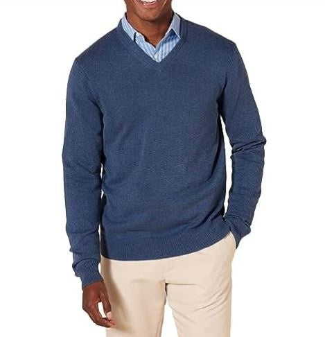 Amazon Essentials Men’s V-Neck Sweater (Available in Big & Tall)