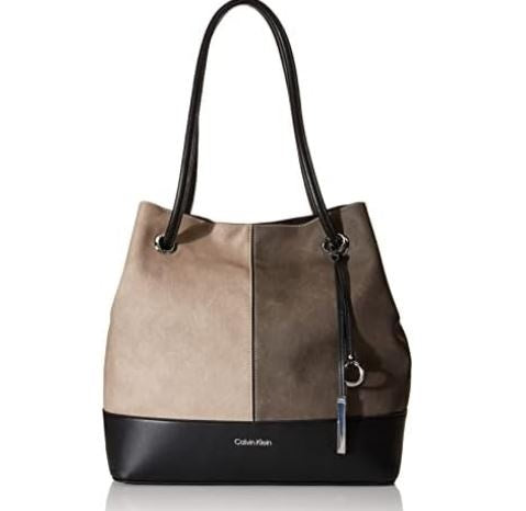 Calvin Klein Gabrianna Bubble Lamb North/South Key Item Tote