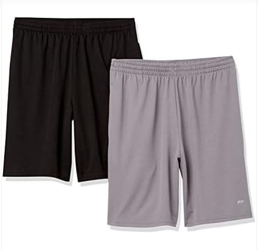 Amazon Essentials Men’s Performance Tech Loose-Fit Shorts (Available in Big & Tall), Pack of 2