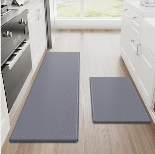 StepLively Kitchen Mat, 2 PCS Kitchen Rugs, Cushioned Kitchen Mats for Floor