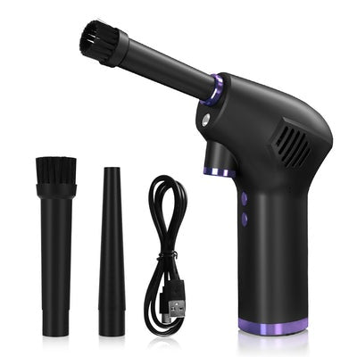 WIRELESS AIR DUSTER USB DUST BLOWER HANDHELD DUST COLLECTOR RECHARGABLE LARGE CAPACITY PORTABLE FOR PC LAPTOP CAR CLEAN KEYBOARD